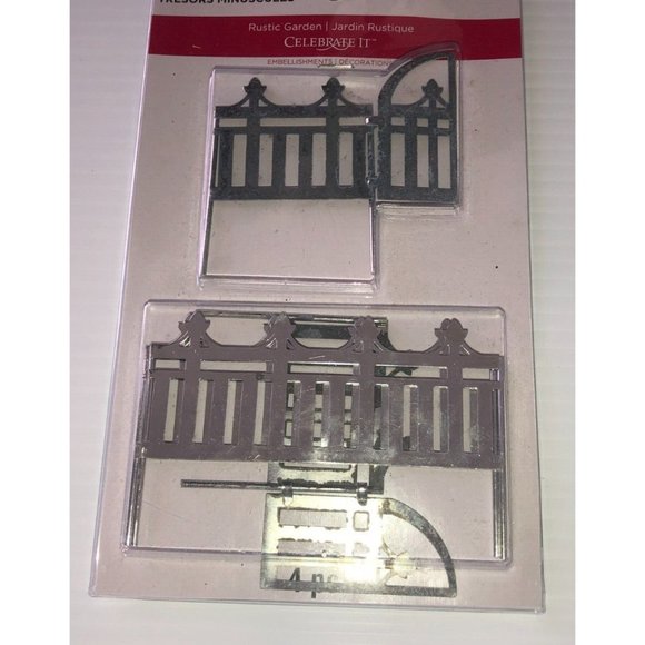 5 New Packages of metal rustic garden Fence Halloween Spooky Town tiny treasures - Picture 5 of 8